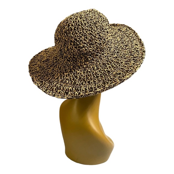 Beautiful Woven Hat with Wire Brim - Picture 5 of 7